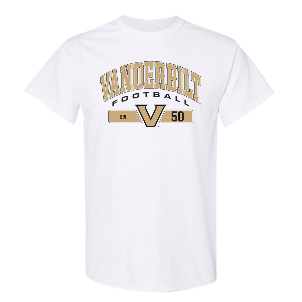 Vanderbilt - NCAA Football : Kene Obi - Classic Fashion Shersey T-Shirt-0