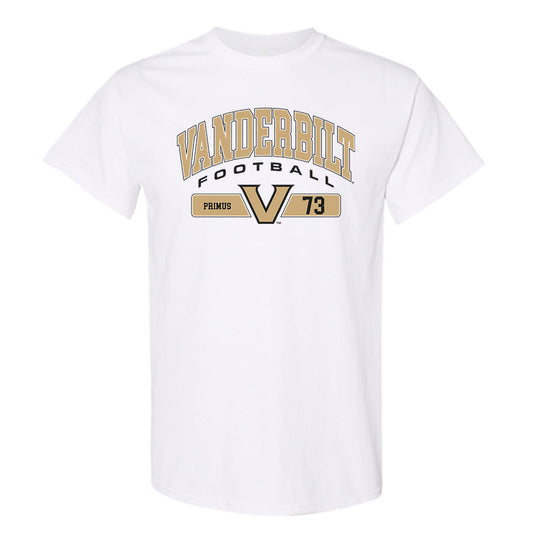 Vanderbilt - NCAA Football : Puleleiite Primus - Classic Fashion Shersey T-Shirt-0