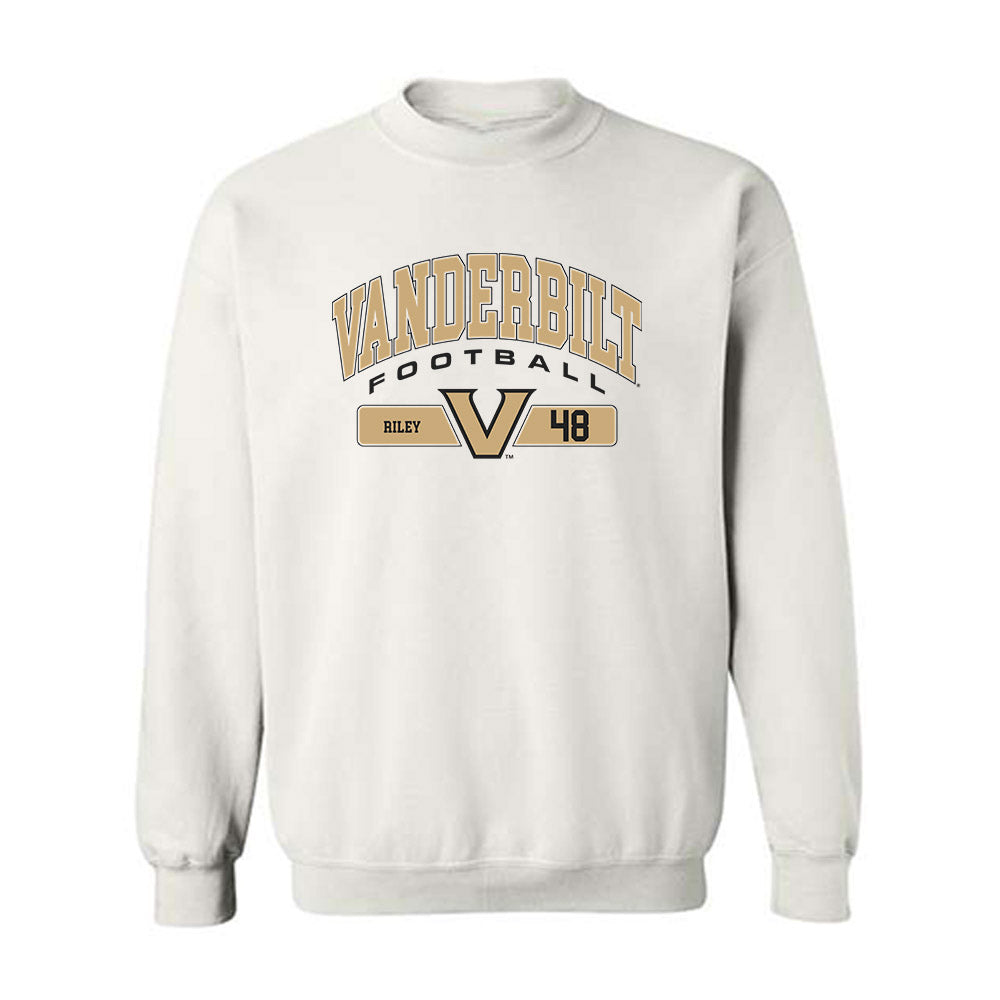 Vanderbilt - NCAA Football : Palmer Riley - Classic Fashion Shersey Crewneck Sweatshirt-0