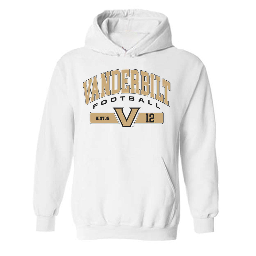 Vanderbilt - NCAA Football : Vanzale Hinton - Classic Fashion Shersey Hooded Sweatshirt-0