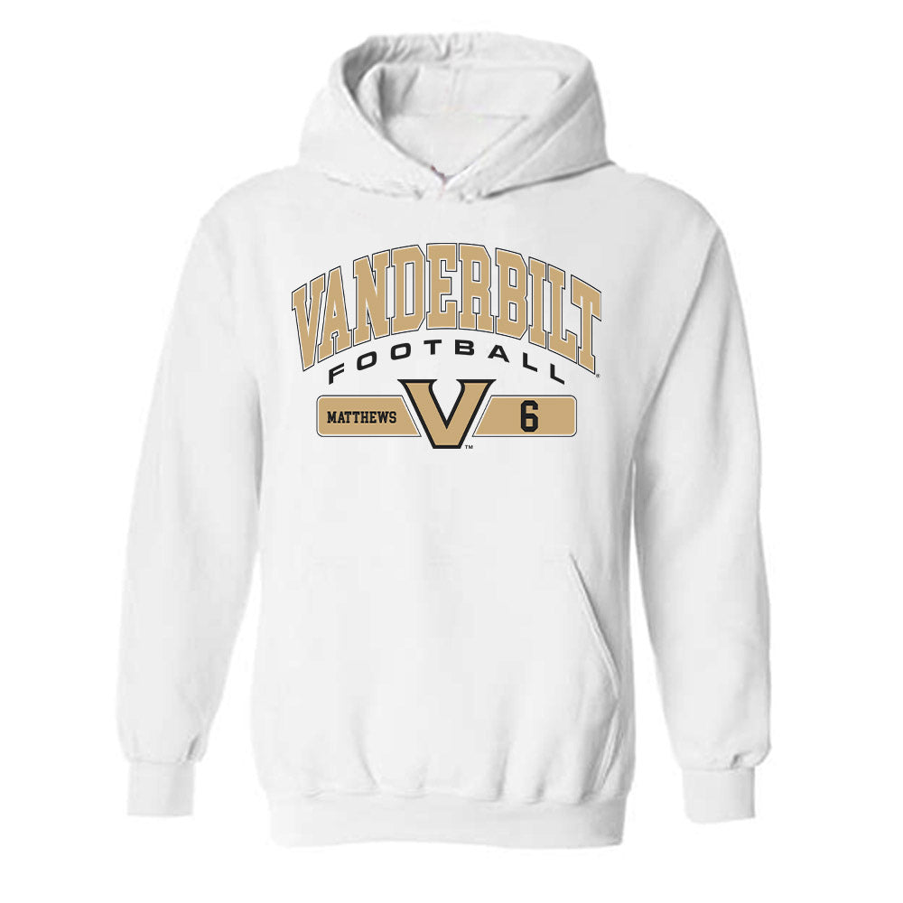Vanderbilt - NCAA Football : Jordan Matthews - Classic Fashion Shersey Hooded Sweatshirt-0