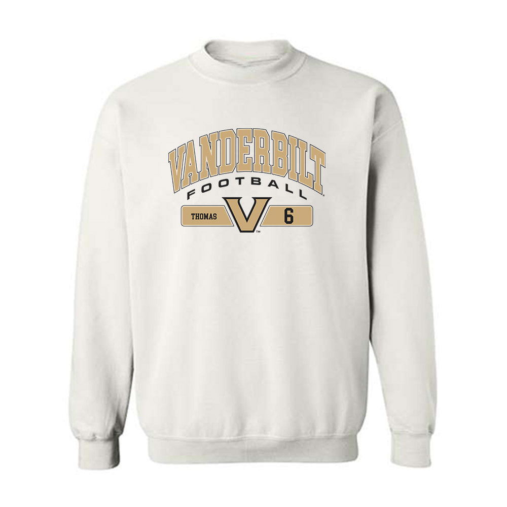 Vanderbilt - NCAA Football : Jacory Thomas - Classic Fashion Shersey Crewneck Sweatshirt-0
