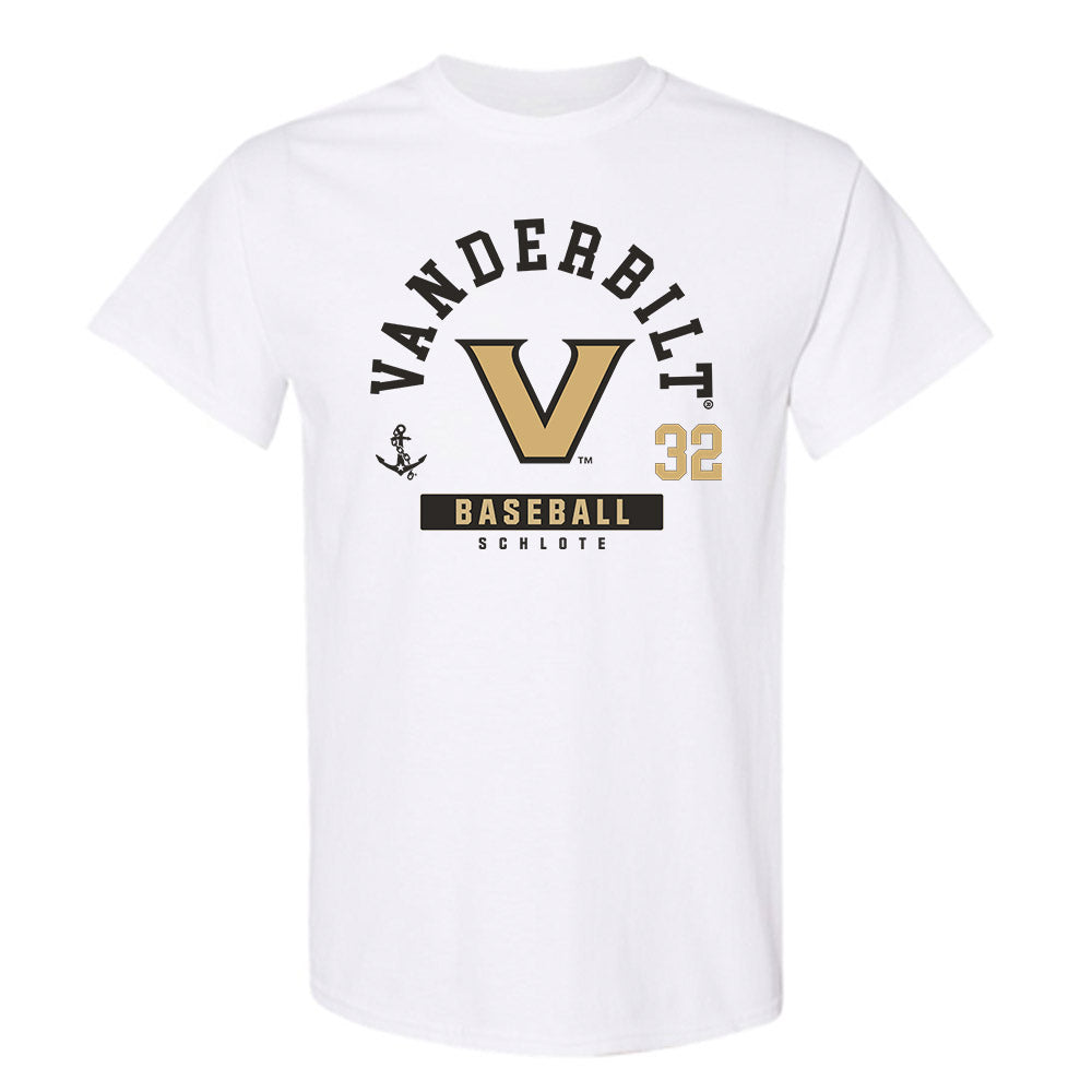 Vanderbilt - NCAA Baseball : Nate Schlote - Classic Fashion Shersey T-Shirt-0