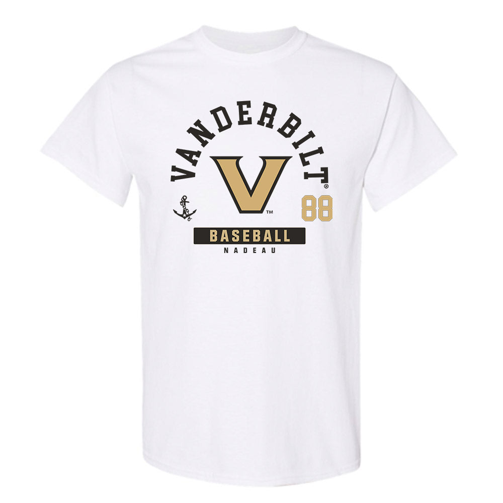 Vanderbilt - NCAA Baseball : Wyatt Nadeau - Classic Fashion Shersey T-Shirt-0