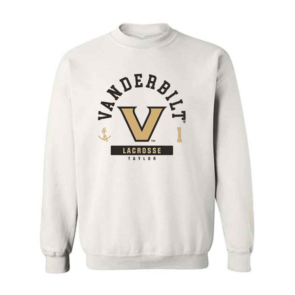 Vanderbilt - NCAA Women's Lacrosse : Francie Taylor - Classic Fashion Shersey Crewneck Sweatshirt-0