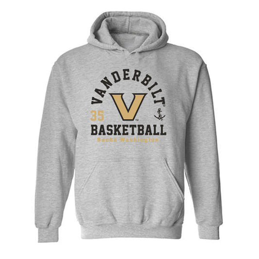 Vanderbilt - NCAA Women's Basketball : Sacha Washington - Classic Fashion Shersey Hooded Sweatshirt-0
