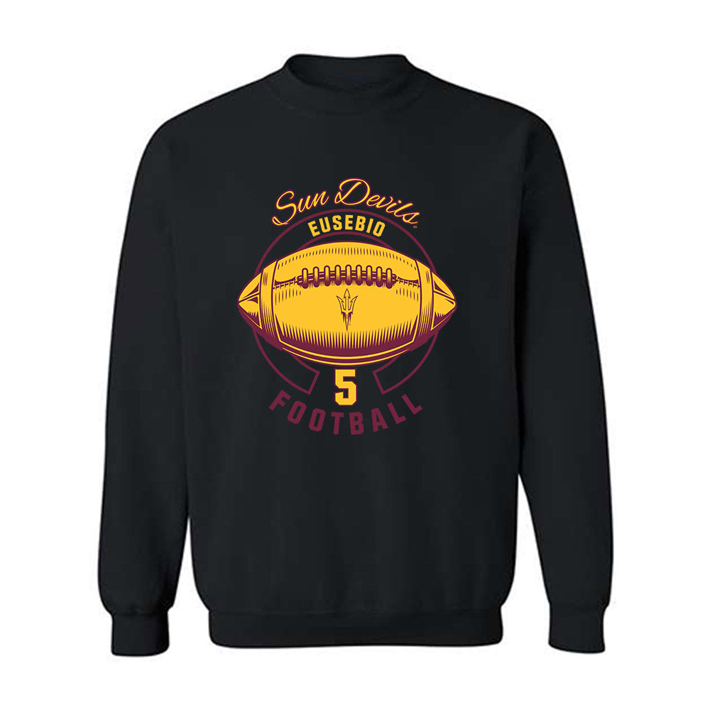 Arizona State - NCAA Football : Derek Eusebio - Classic Fashion Shersey Crewneck Sweatshirt-0