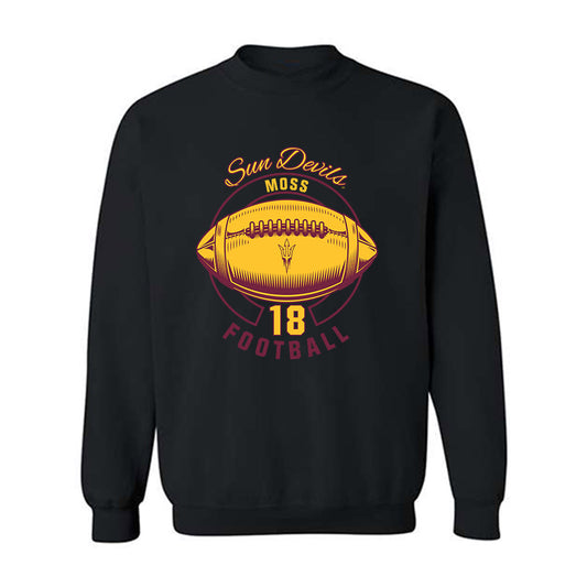 Arizona State - NCAA Football : Jalen Moss - Classic Fashion Shersey Crewneck Sweatshirt-0