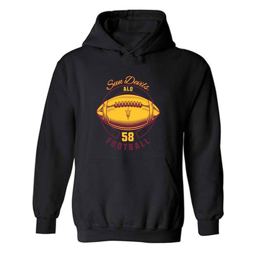 Arizona State - NCAA Football : Santana Alo - Classic Fashion Shersey Hooded Sweatshirt-0