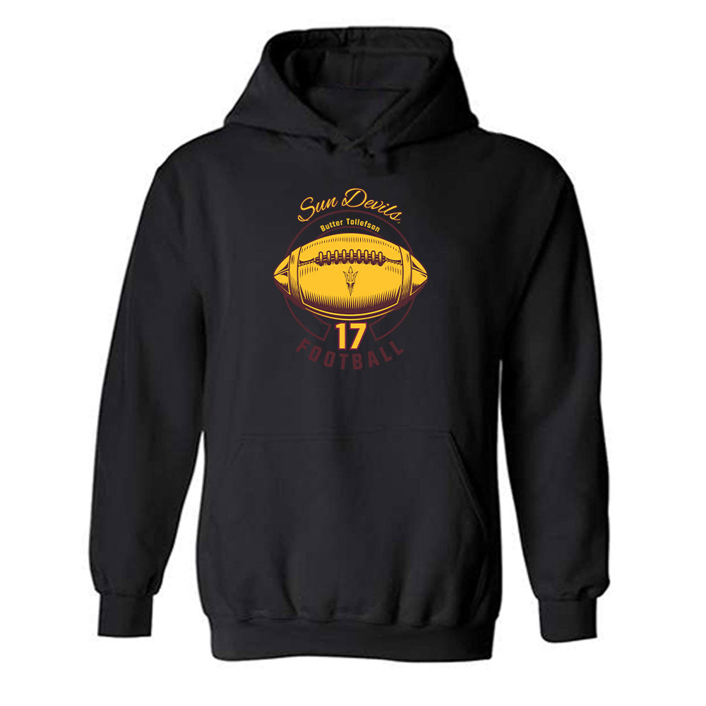 Arizona State - NCAA Football : Michael "Butter" Tollefson - Classic Fashion Shersey Hooded Sweatshirt-0