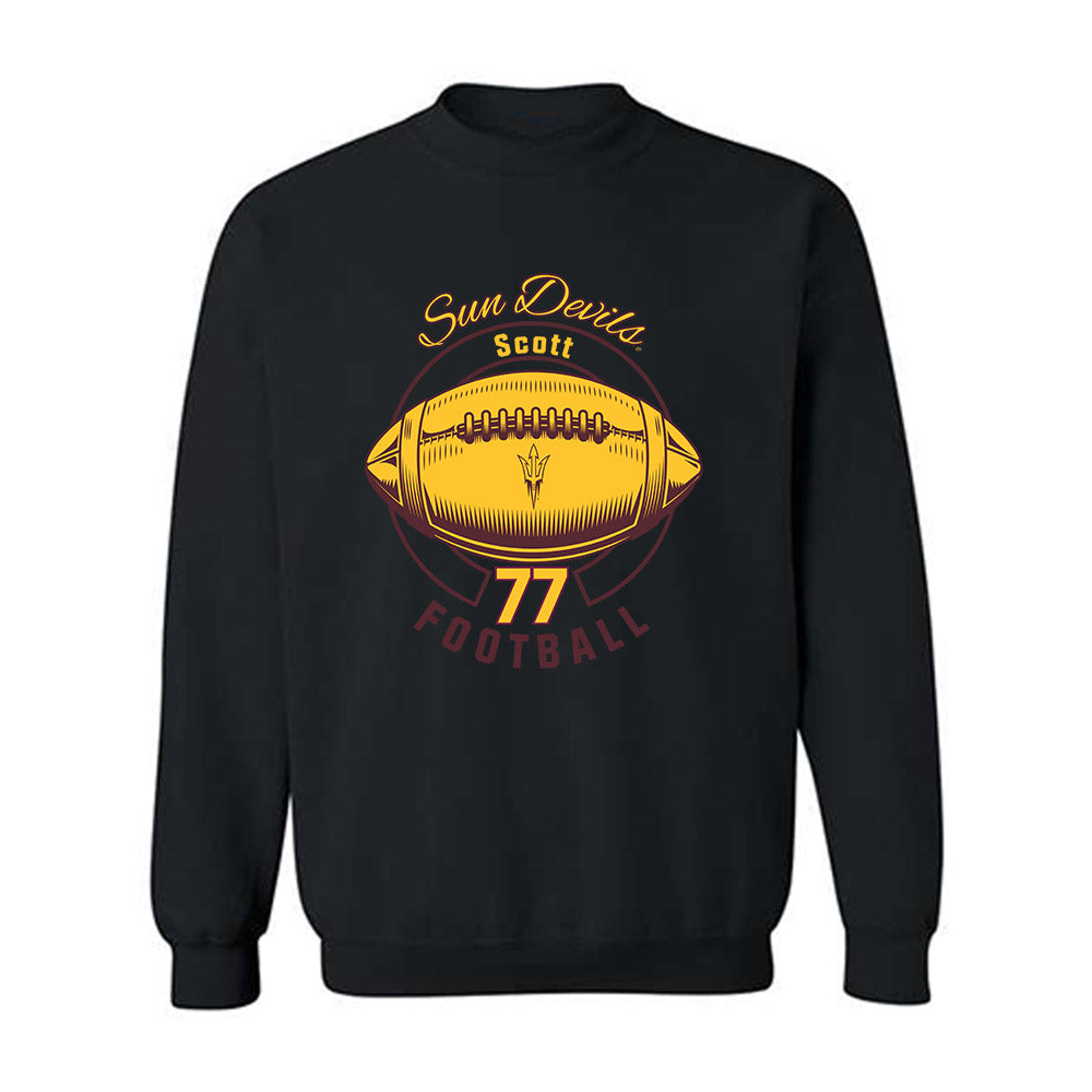Arizona State - NCAA Football : Kyle Scott - Classic Fashion Shersey Crewneck Sweatshirt-0