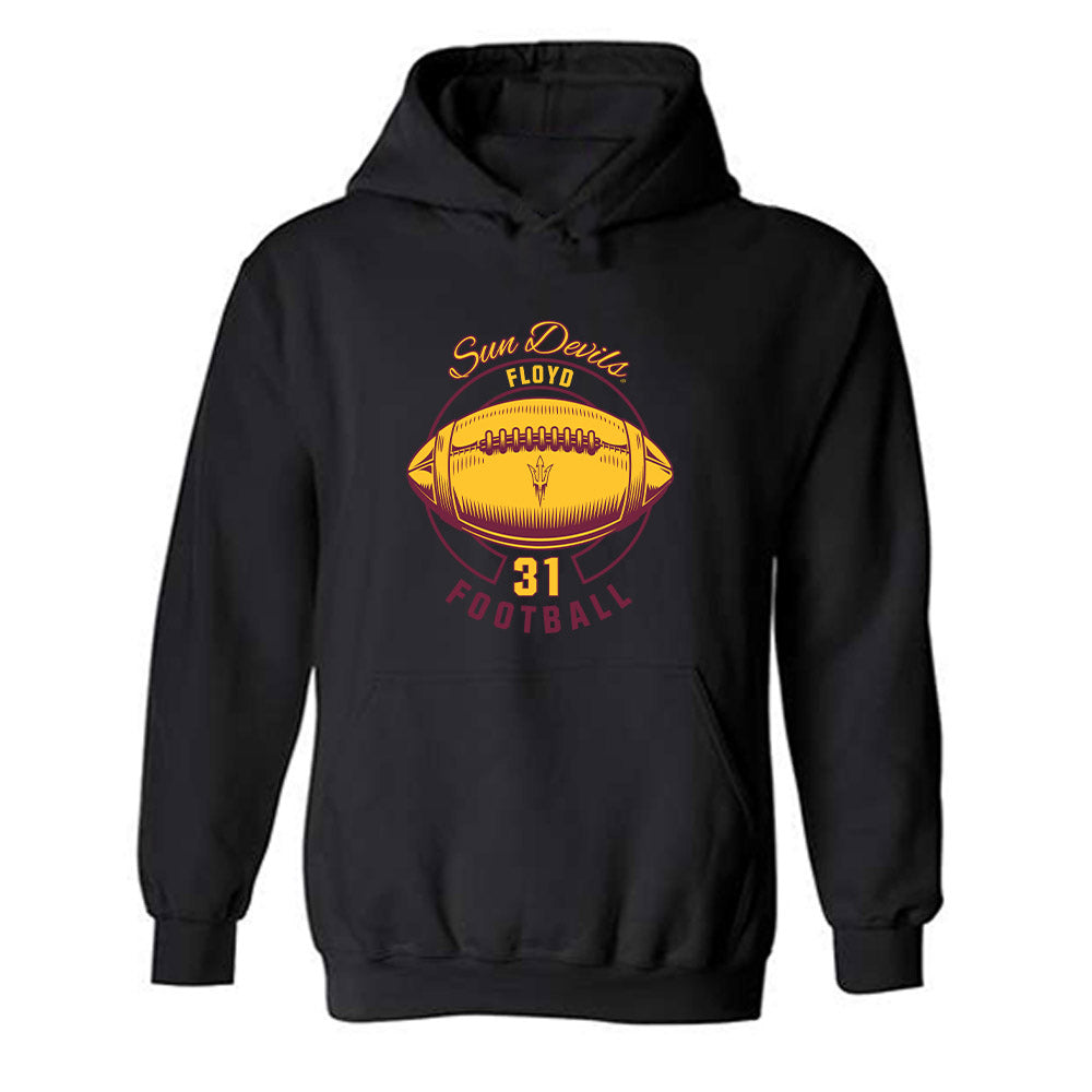 Arizona State - NCAA Football : Kanyon Floyd - Classic Fashion Shersey Hooded Sweatshirt-0