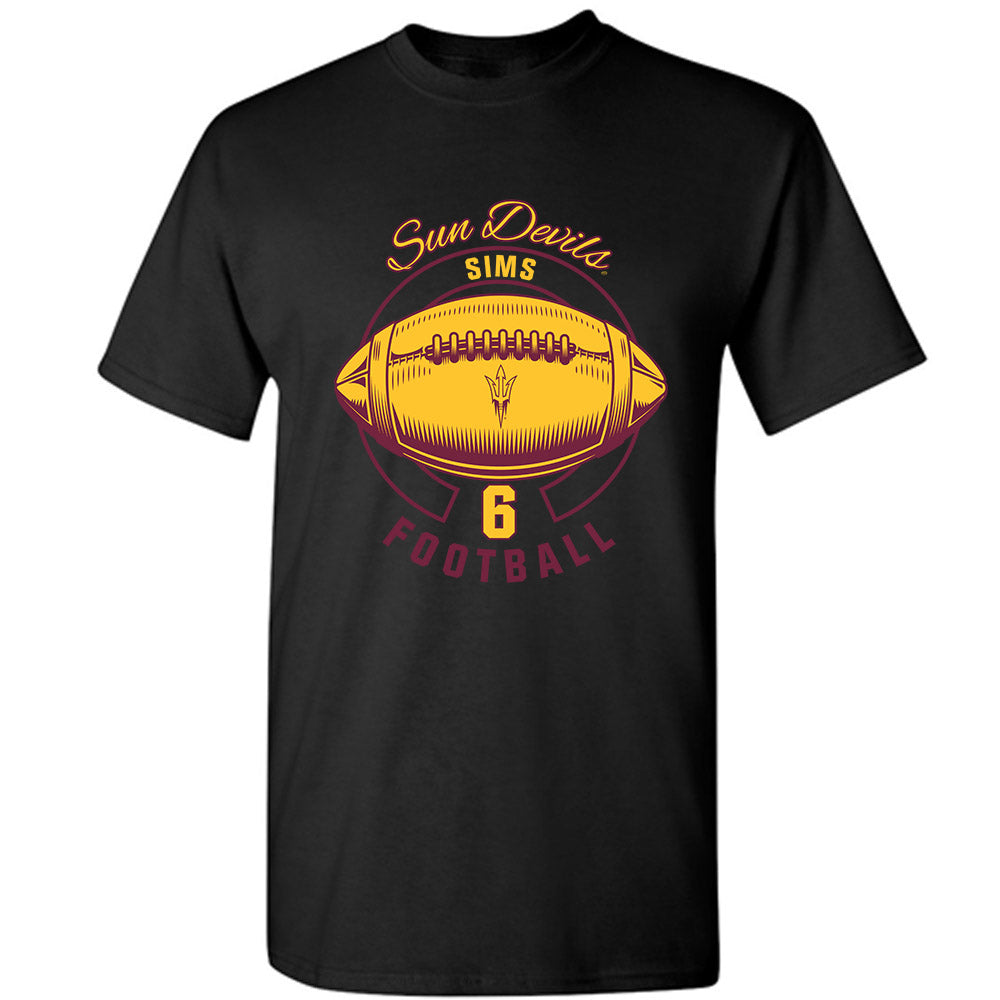 Arizona State - NCAA Football : Jeff Sims - Classic Fashion Shersey T-Shirt-0