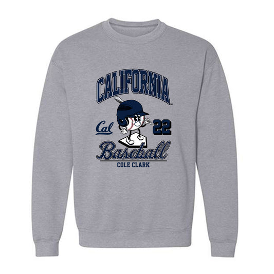UC Berkeley - NCAA Baseball : Cole Clark - Fashion Shersey Crewneck Sweatshirt-0