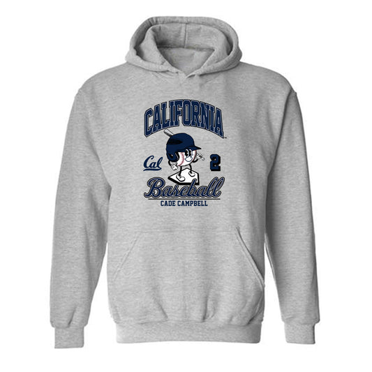 UC Berkeley - NCAA Baseball : Cade Campbell - Fashion Shersey Hooded Sweatshirt-0