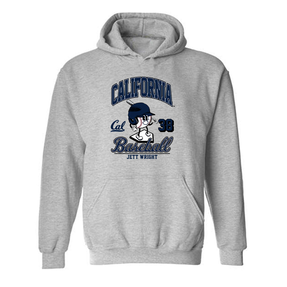 UC Berkeley - NCAA Baseball : Jett Wright - Fashion Shersey Hooded Sweatshirt-0