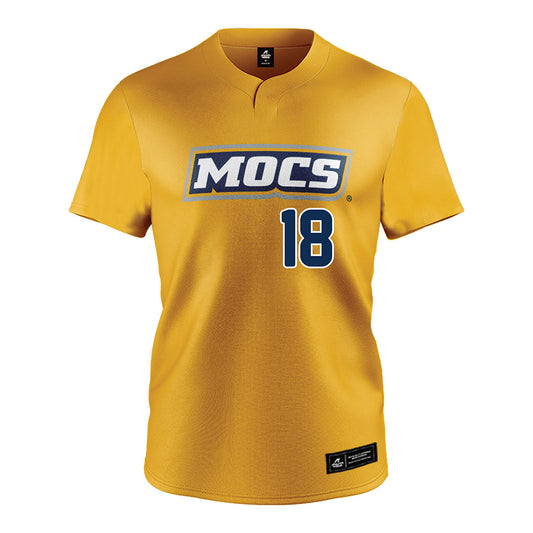UTC - NCAA Softball : Emma Sam Reed - Gold Jersey-0
