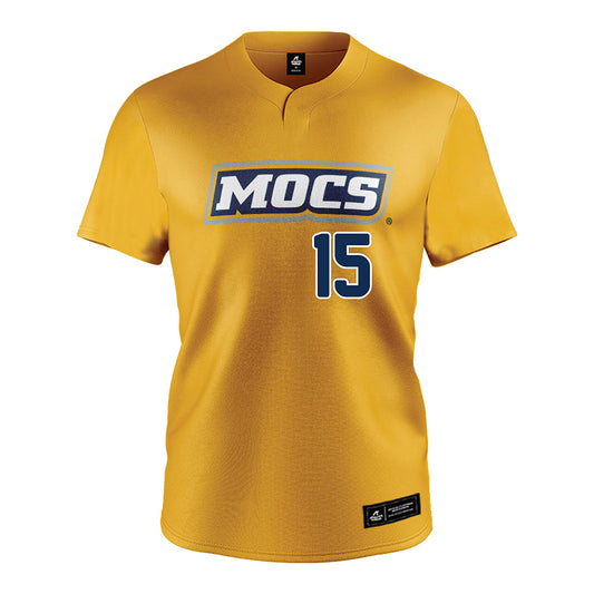 UTC - NCAA Softball : Anna Dovey - Gold Jersey-0
