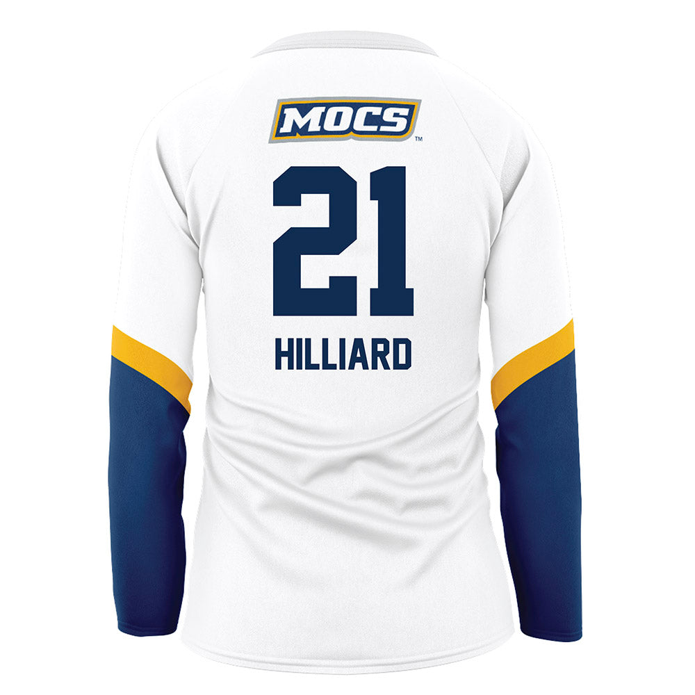 UTC - NCAA Women's Volleyball : Finley Hilliard - White Volleyball Jersey-1