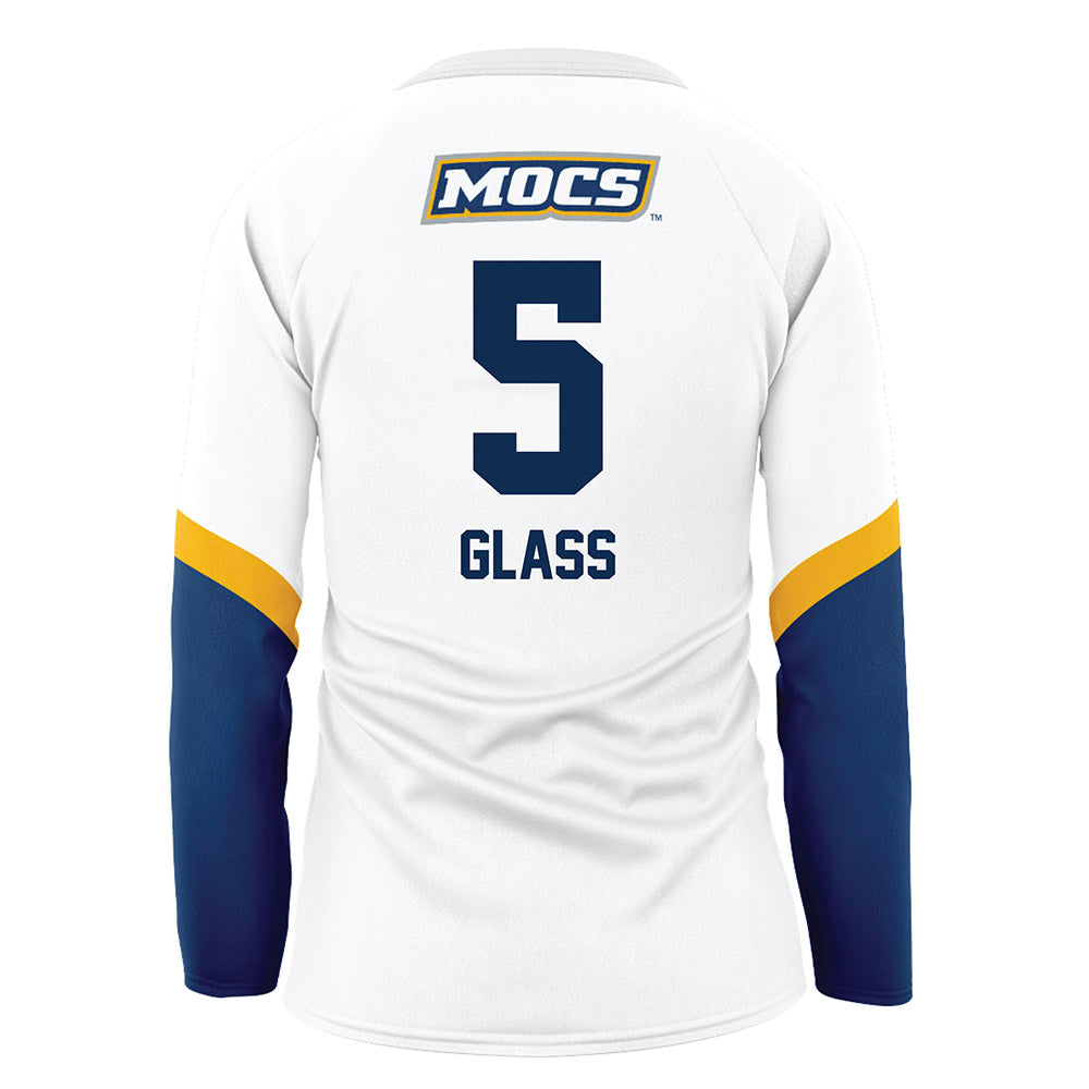 UTC - NCAA Women's Volleyball : Jordin Glass - White Volleyball Jersey-1