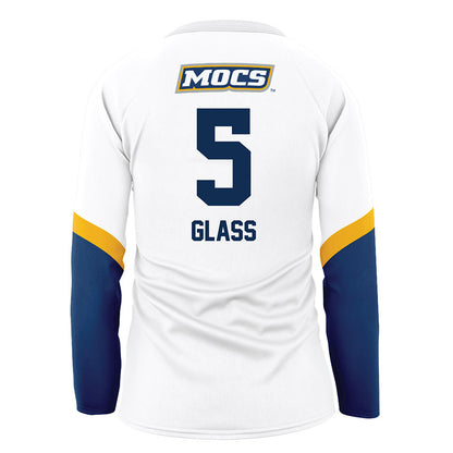 UTC - NCAA Women's Volleyball : Jordin Glass - White Volleyball Jersey-1