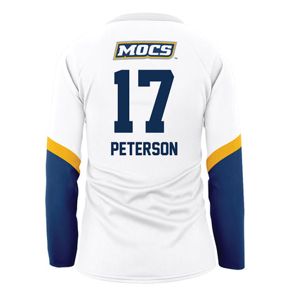 UTC - NCAA Women's Volleyball : Caroline Peterson - White Volleyball Jersey-1