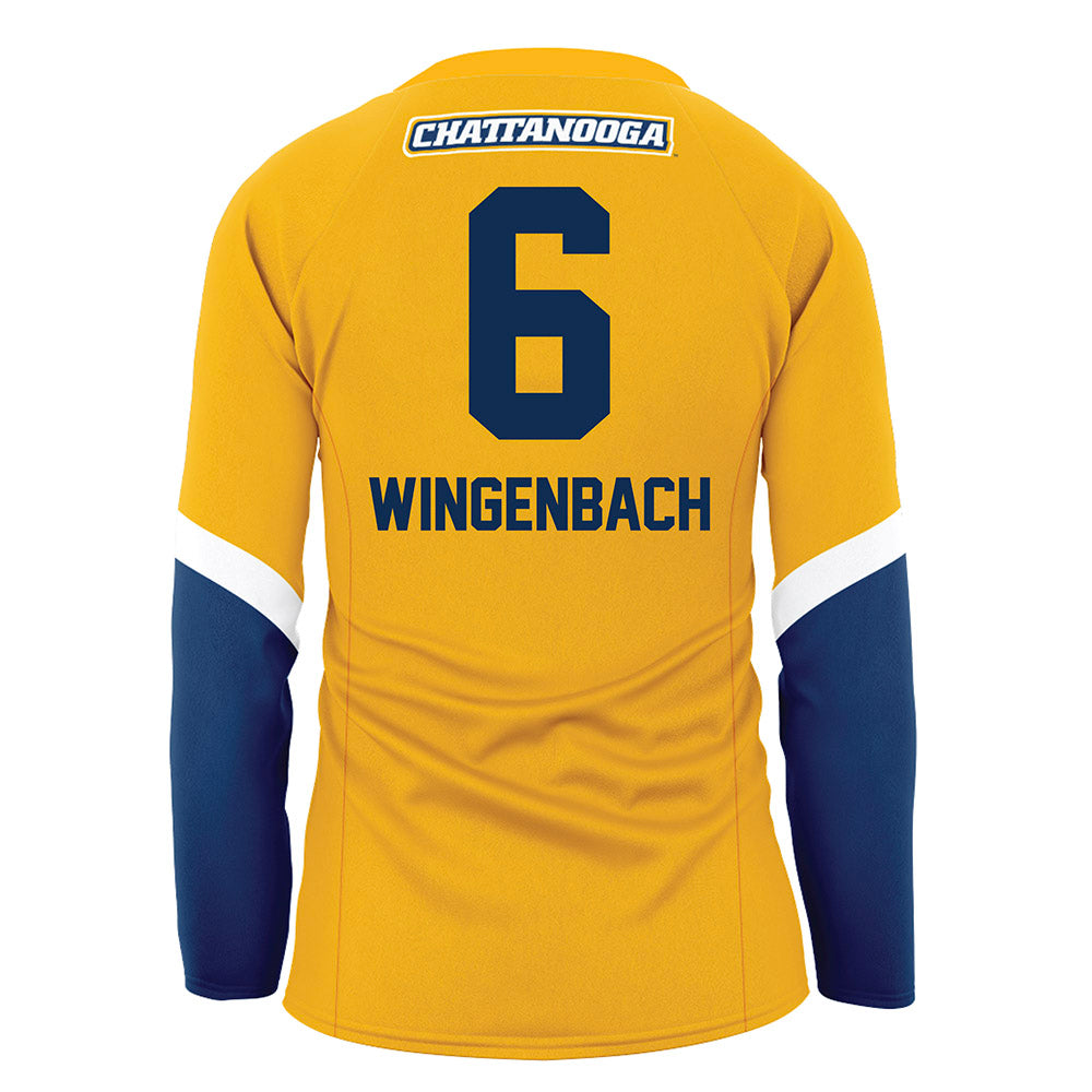 UTC - NCAA Women's Volleyball : Delaney Wingenbach - Gold Volleyball Jersey-1
