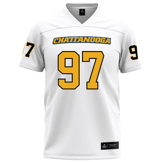 UTC - NCAA Football : Xavier Parker - White Football Jersey-0