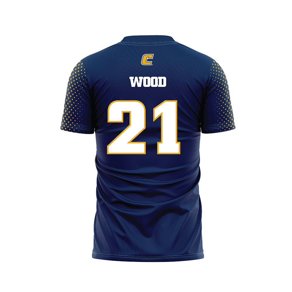 UTC - NCAA Women's Soccer : Ayden Wood - Navy Soccer Jersey-1