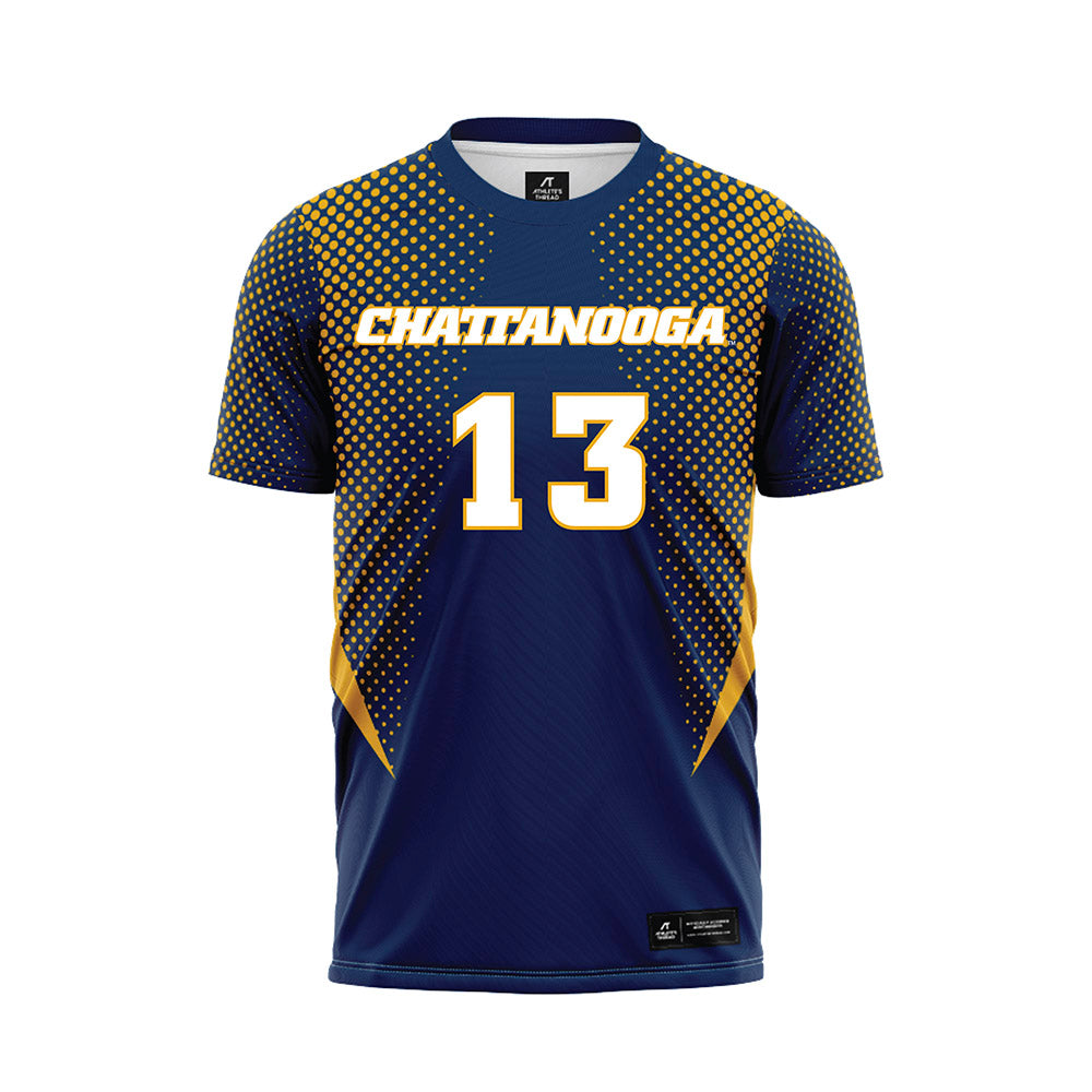 UTC - NCAA Women's Soccer : Paige Thomas - Navy Soccer Jersey-0