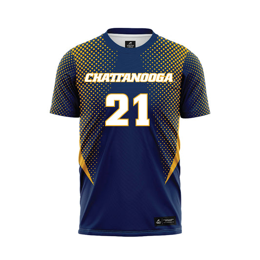 UTC - NCAA Women's Soccer : Ayden Wood - Navy Soccer Jersey-0