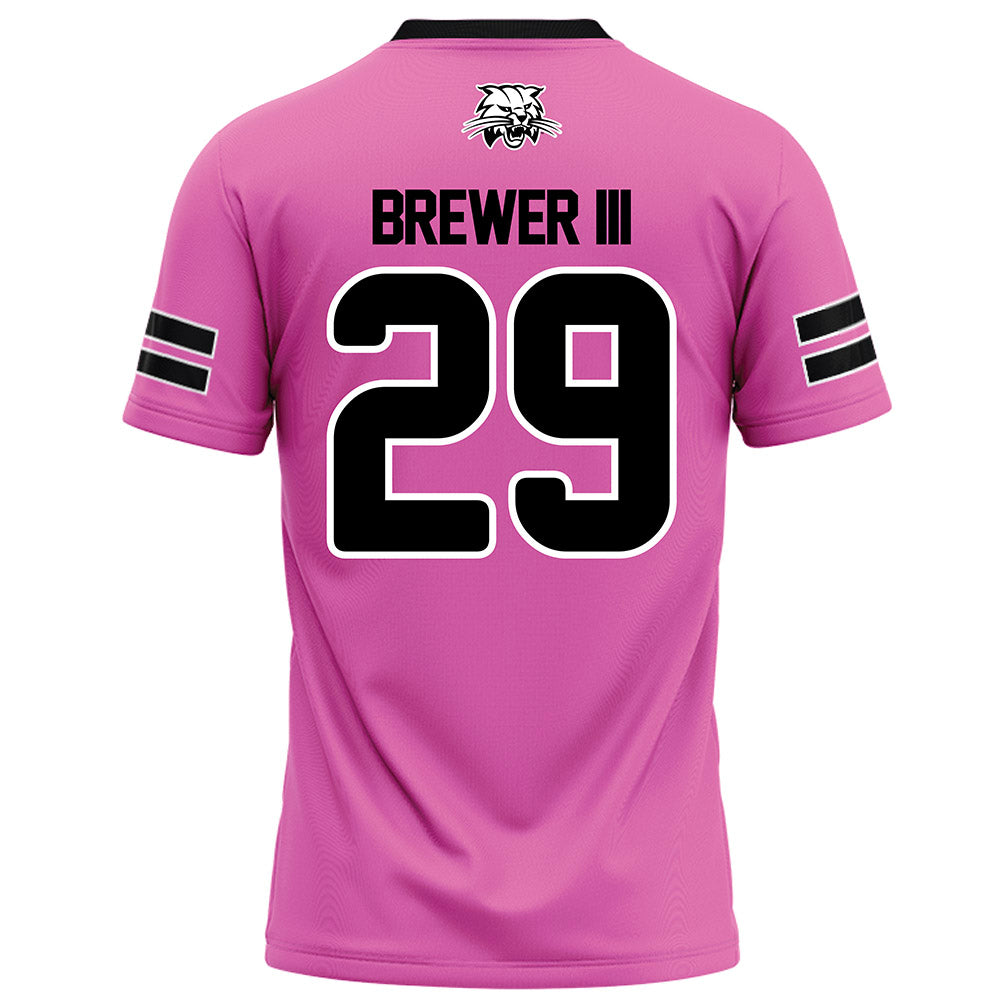 Ohio - NCAA Football : James Brewer III - Pink Football Jersey-1
