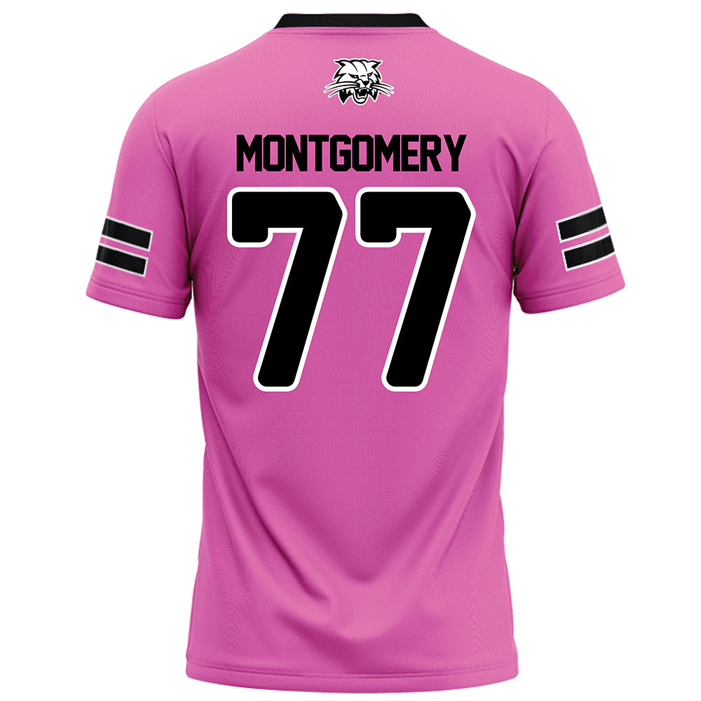 Ohio - NCAA Football : Mike Montgomery - Pink Football Jersey-1