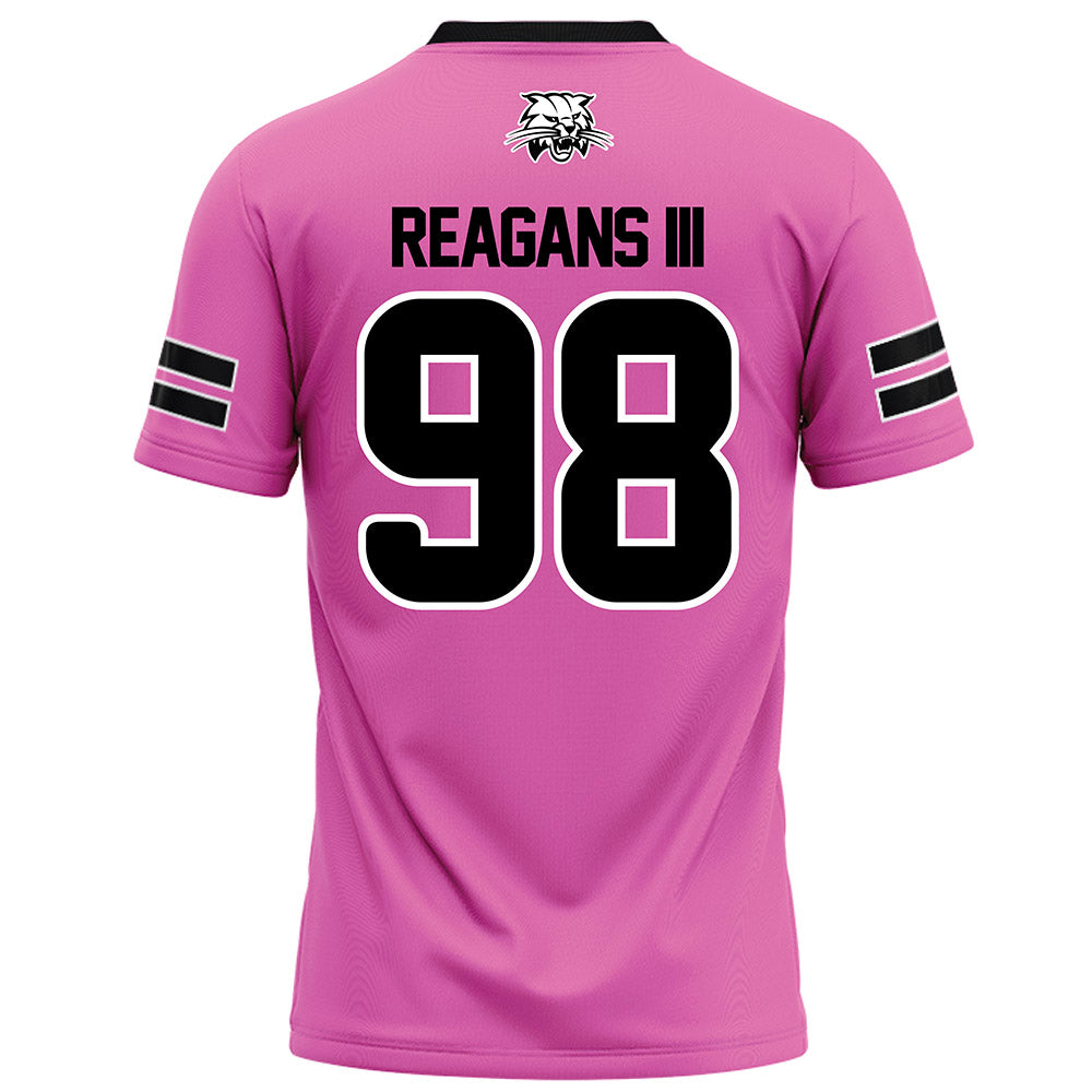 Ohio - NCAA Football : Derek Reagans III - Pink Football Jersey-1