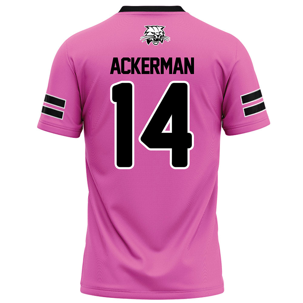 Ohio - NCAA Football : Ike Ackerman - Pink Football Jersey-1
