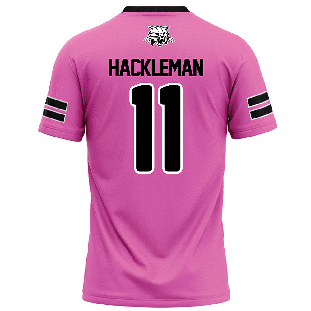 Ohio - NCAA Football : Zach Hackleman - Pink Football Jersey-1