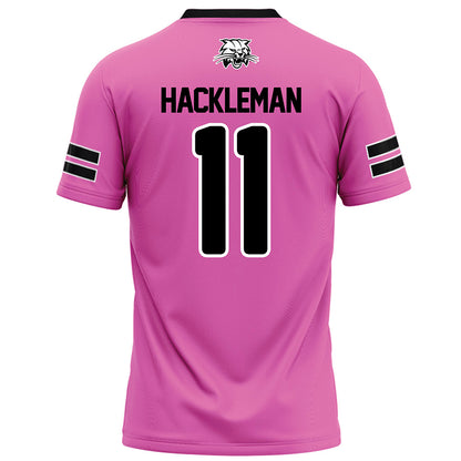 Ohio - NCAA Football : Zach Hackleman - Pink Football Jersey-1