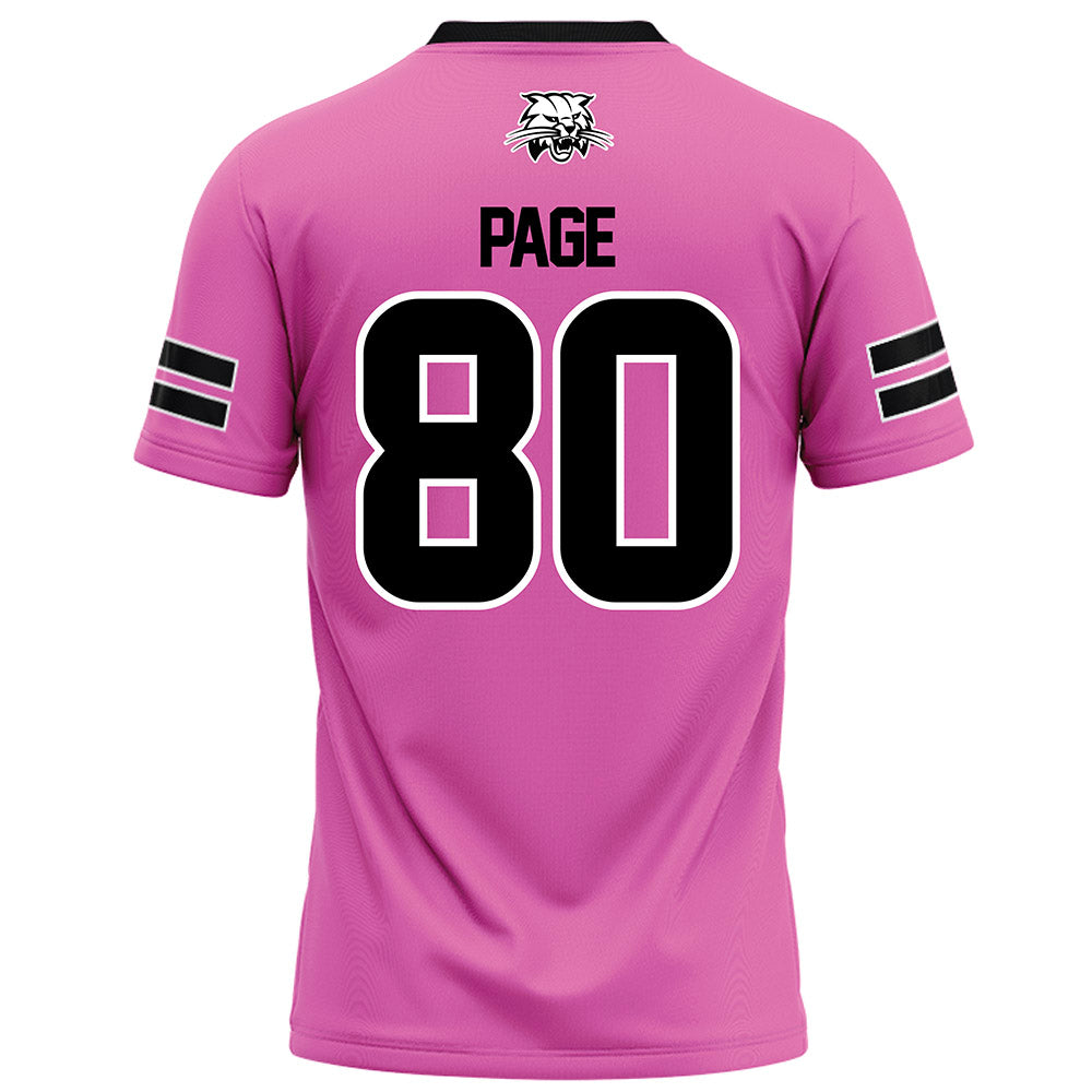 Ohio - NCAA Football : Kaden Page - Pink Football Jersey-1