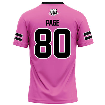 Ohio - NCAA Football : Kaden Page - Pink Football Jersey-1