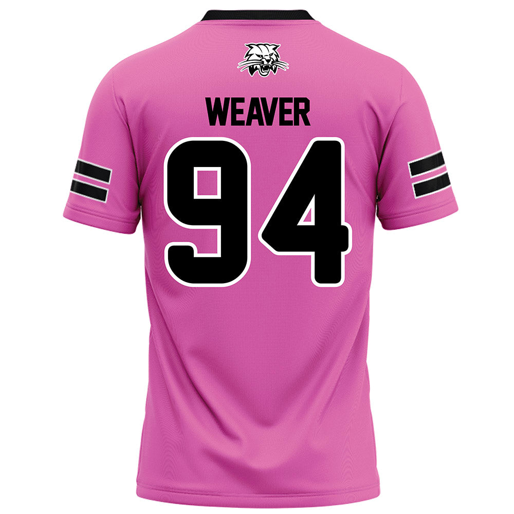 Ohio - NCAA Football : Bj Weaver - Pink Football Jersey-1
