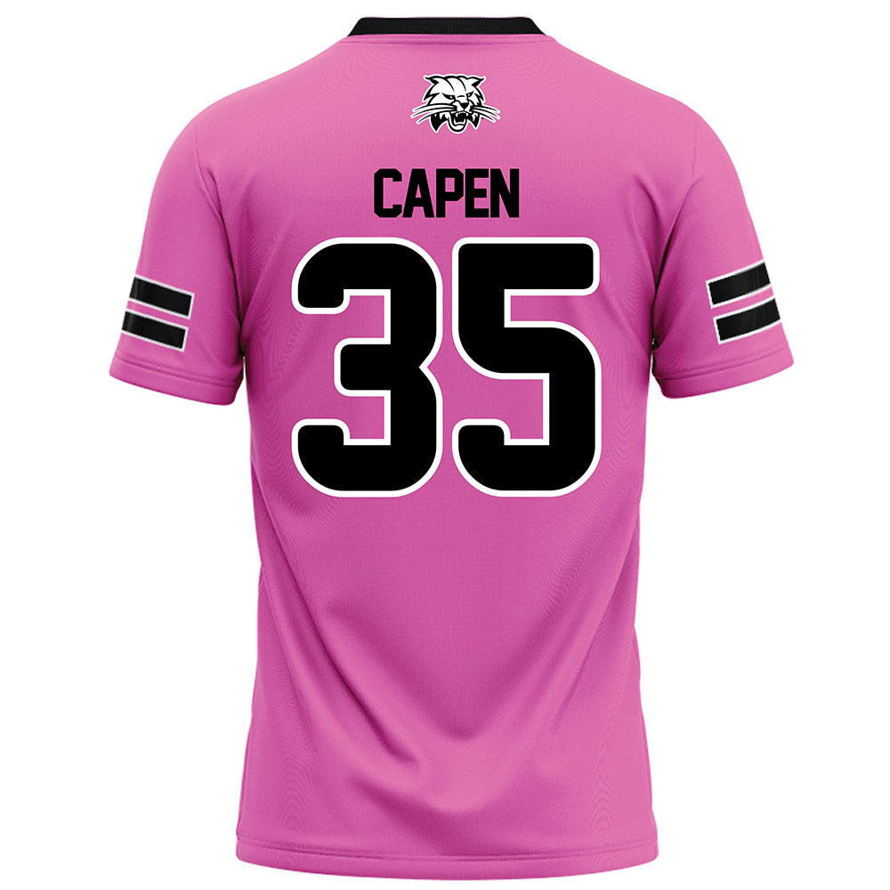 Ohio - NCAA Football : Michael Capen - Pink Football Jersey-1