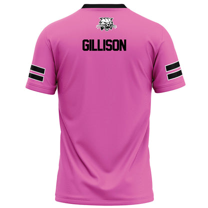 Ohio - NCAA Football : Tyler Gillison - Pink Football Jersey-1