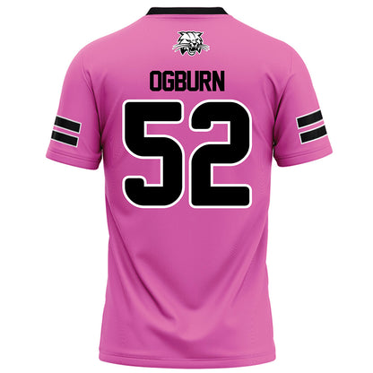 Ohio - NCAA Football : Nolan Ogburn - Pink Football Jersey-1