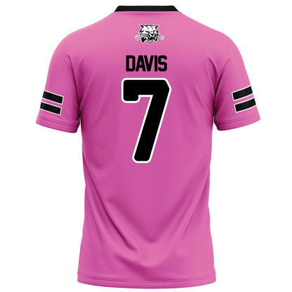 Ohio - NCAA Football : Levi Davis - Pink Football Jersey-1