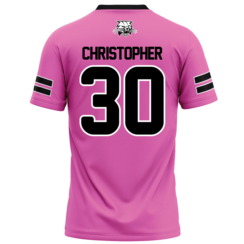Ohio - NCAA Football : Charlie Christopher - Pink Football Jersey-1