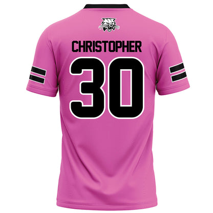 Ohio - NCAA Football : Charlie Christopher - Pink Football Jersey-1