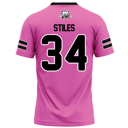 Ohio - NCAA Football : Lukas Stiles - Pink Football Jersey-1