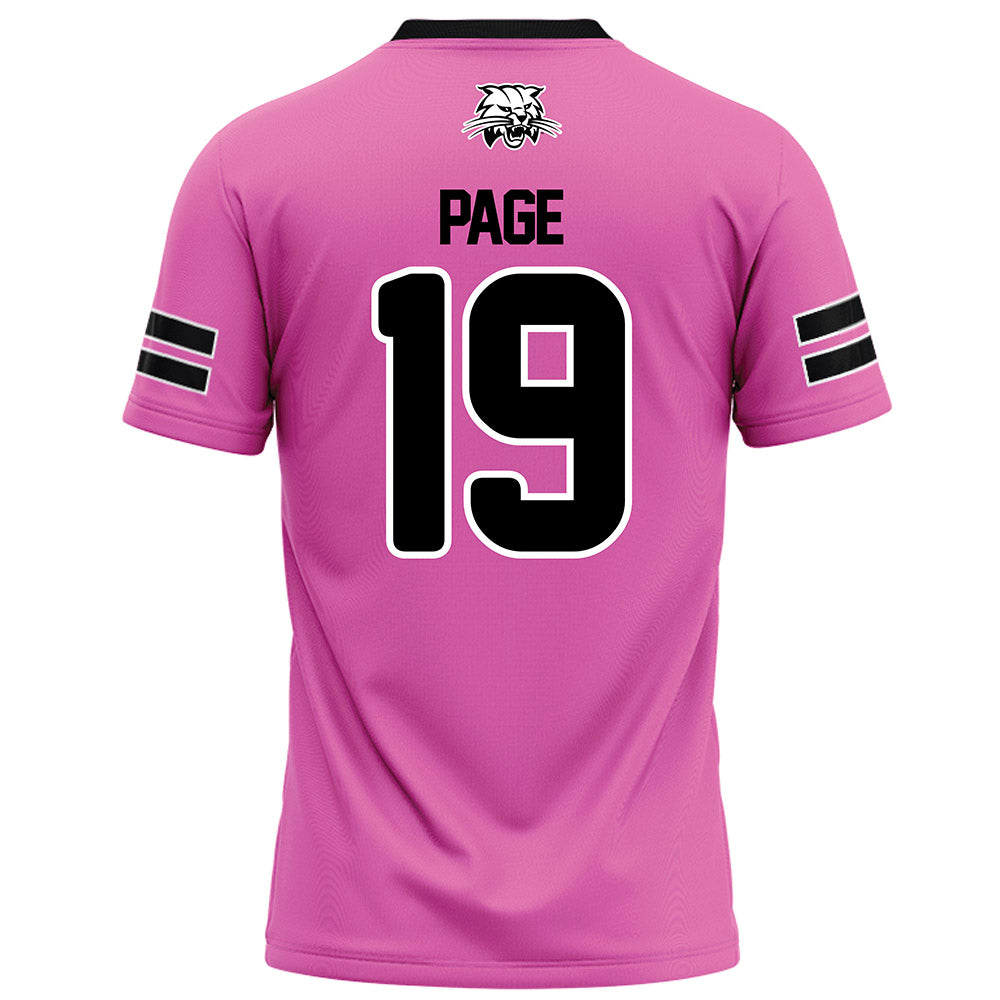 Ohio - NCAA Football : Kaden Page - Pink Football Jersey-1