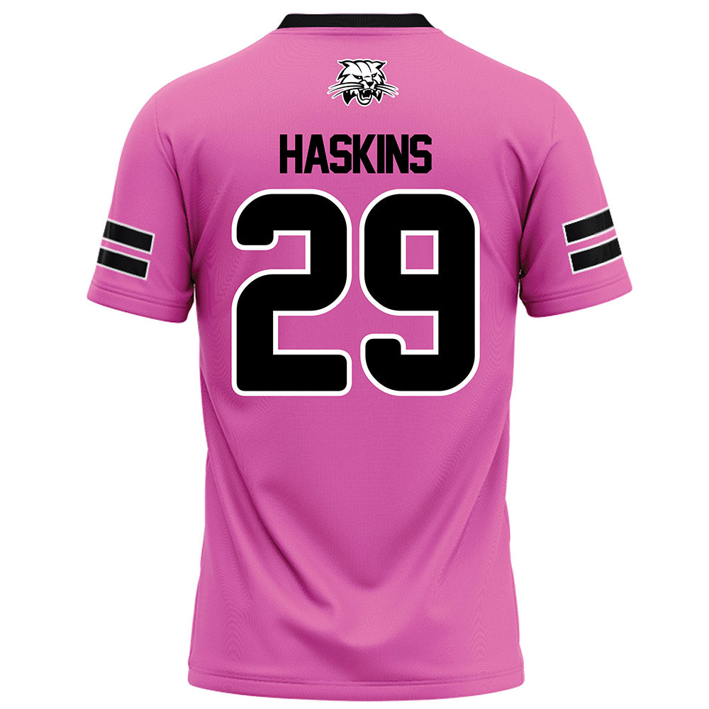 Ohio - NCAA Football : JT Haskins - Pink Football Jersey-1