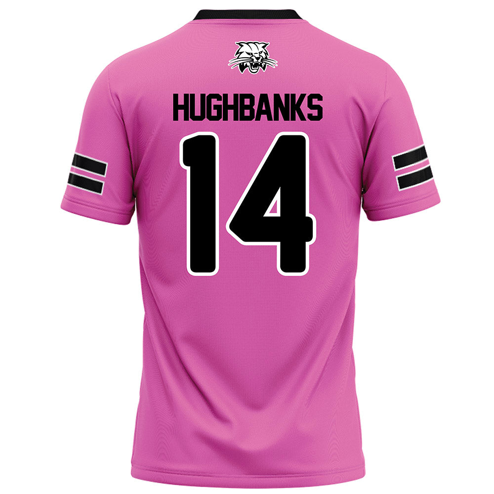 Ohio - NCAA Football : Marcus Hughbanks - Pink Football Jersey-1